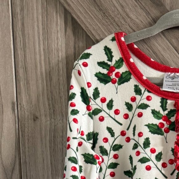 Sugar Bee Christmas Nightgown White Size 8 - Picture 4 of 10